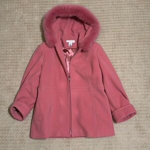 Vintage pink pea coat